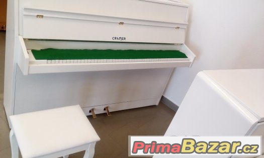 Prodám bílé pianino Cramer s dovozem 100km zdarma – fotografie 1