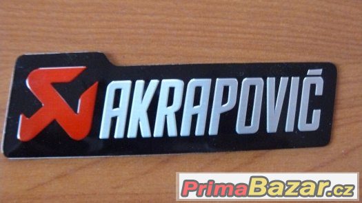 Akrapovič hliníková samolepka na výfuky – fotografie 1