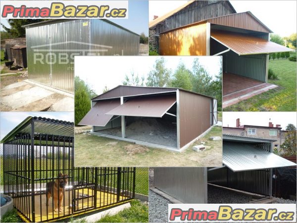 Najlacnejšie plechové garáže, GRÁTIS dovoz celá SR / Voliery pre psov / Záhradný domček / Záhradná chatka – fotografie 1