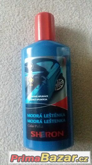 Auto leštěnka MODRÁ nepoužitá + dárek MODRÝ auto lak – fotografie 2