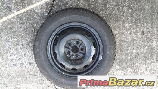 Plech. kolo 5,5Jx14, 5x100, díra 54, PIRELLI P4000 Toyota – fotografie 1