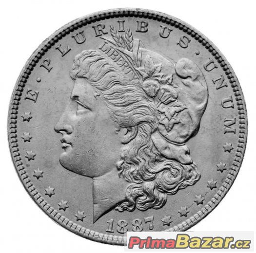 Ag Morgan Dollar 1887, USA - 136 – fotografie 2