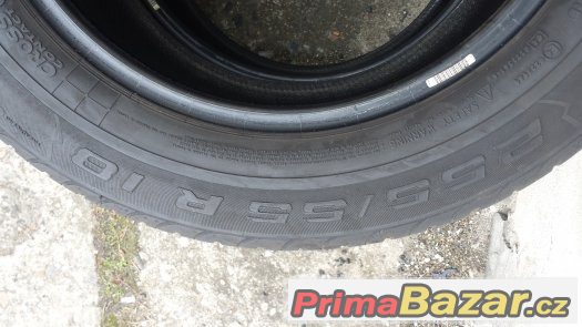 2 ks letní pneu 255/55 R18 Continental Crosscontact cca 5 mm – fotografie 3