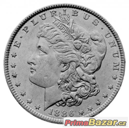 Ag Morgan Dollar 1886, USA - 137 – fotografie 2