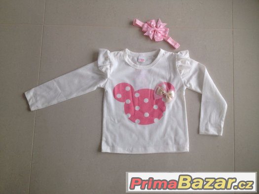 Dětský set Minnie s čelenkou. – fotografie 2