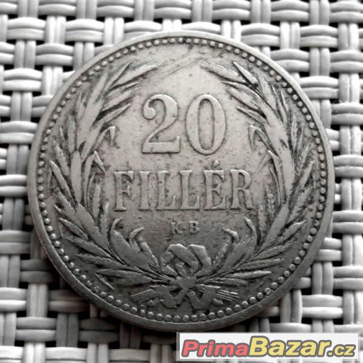 20 fillér 1892 KB, František Josef I. - 020 – fotografie 1
