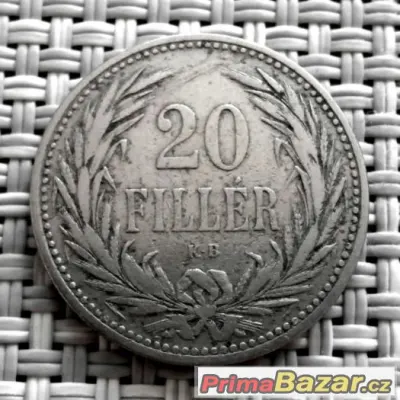 20 fillér 1892 KB, František Josef I. - 020