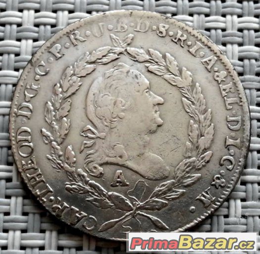 20 krejcarů 1781 A, Carl Theodor - 439 – fotografie 2