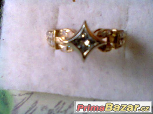 18 k zl prsten diamant princes – fotografie 2