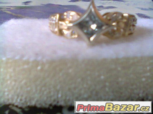 18 k zl prsten diamant princes – fotografie 4