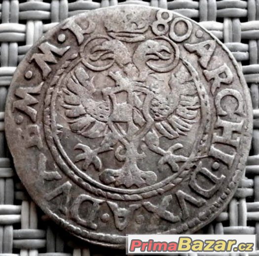Bílý groš 1580 Jáchymov, Rudolf II. - 217 – fotografie 1