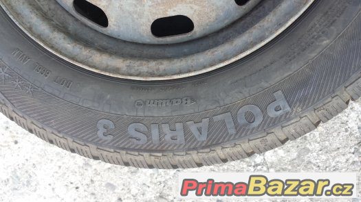 2ks plech. kol 5,5x14, 5x100, pneu Barum Polaris 185/65x14 – fotografie 4