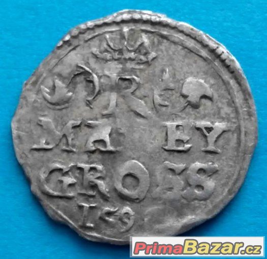 Malý groš 1590 Kutná Hora, Rudolf II. - 055 – fotografie 1