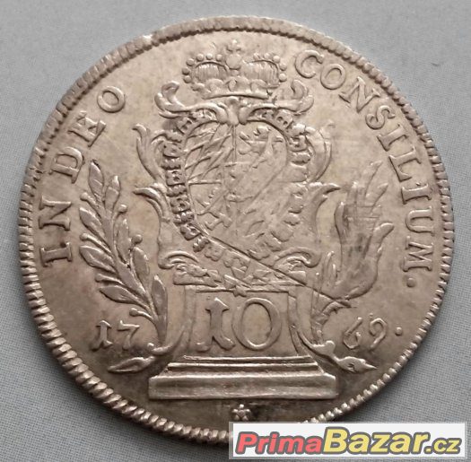 10 krejcarů 1769, Maxmilián III. Josef, Bavorsko - 197 – fotografie 1