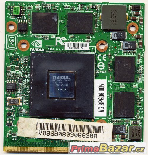 Nvidia 9500M G84-625-A2 VG.8PG06.005 DDR2 512MB MXM II Acer – fotografie 1