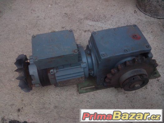 Elektromor s brzdou a převodovkou – fotografie 1