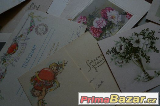 75 ks přání k svatbě a oznámení  telegram  1946 – fotografie 4