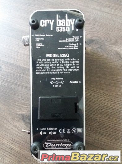 Wah-wah pedál Dunlop CryBaby 535Q – fotografie 4