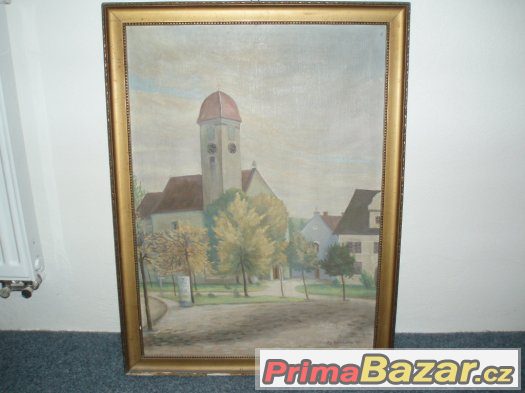 Josef Bartůněk-orig.olej na plátně 1933 – fotografie 3