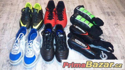 Dětské kopačky NIKE, HUMMEL, UMBRO, vel. 32,33,34EU,chrániče – fotografie 2