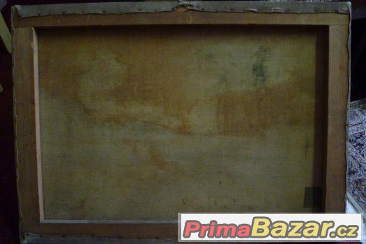 Olej na plátně obraz sign Drbola?? Mařušačka ?? 1850 – fotografie 3