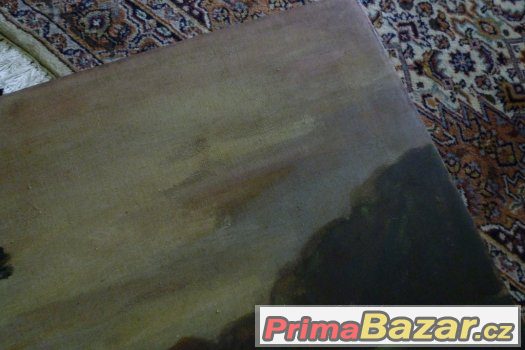 Olej na plátně obraz sign Drbola?? Mařušačka ?? 1850 – fotografie 4
