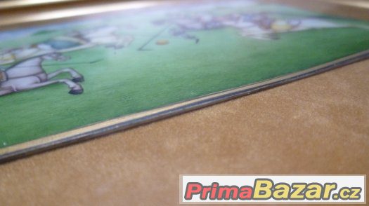 Princezna hraje polo - obraz Indie Persie - slonovina – fotografie 5