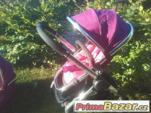 Icandy peach kocarek fuchsia  v divci  ruzove+korbicka – fotografie 2
