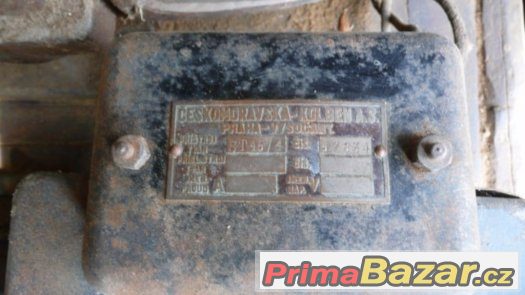 PRAGA,historický stabilní elektromotor – fotografie 4