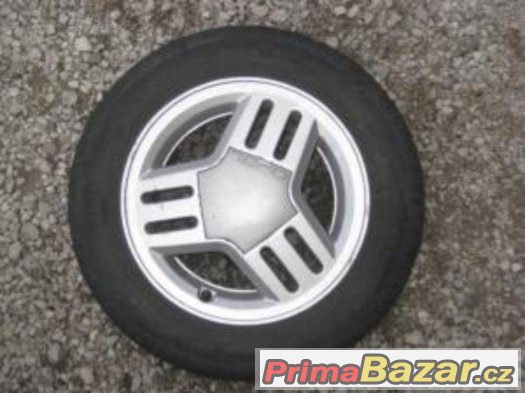4ks Alu disků Opel 5Jx14, pneu Uniroyal 175/65 R14 – fotografie 2