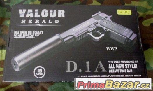 Airsoft zbraň D-1-A BERETTA kovová - Manuální – fotografie 1