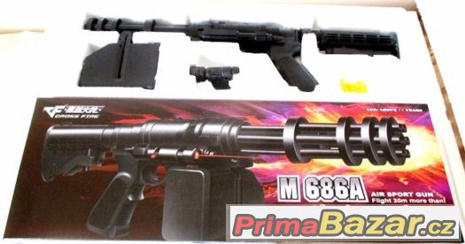 Airsoft kulomet  Typ M.686 A  Manuál . materiál: pevný plast – fotografie 3