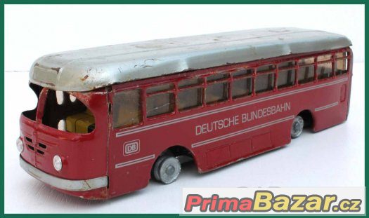 Plechový starý autobus - hračka – fotografie 1