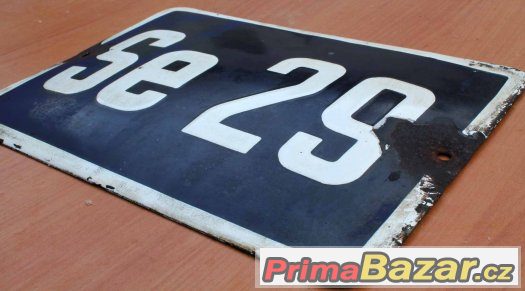 Stará smaltovaná cedulka Se 29 – fotografie 3