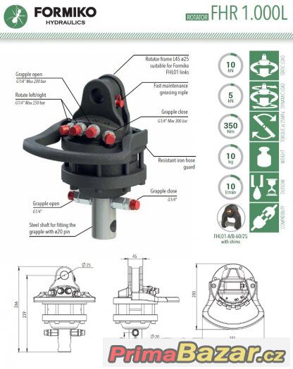 Hydraulický rotátor Formiko FHR 1.000L (1t) – fotografie 2