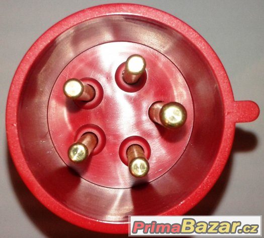 Třífázová vidlice - 5 pólová, 32A / 400V, krytí IP 44, TT – fotografie 3
