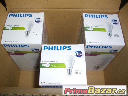 Stmívatelná Úsporná LED žárovka PHILIPS 9,5W závit E27 – fotografie 3
