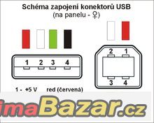 USB 2.0 propojovací černý kabel A-B, 5 metrů, nerozbalený, k – fotografie 5