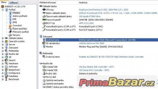 Grafická karta do PC: GeForce MX4000, 64 MB, AGP 8x – fotografie 5