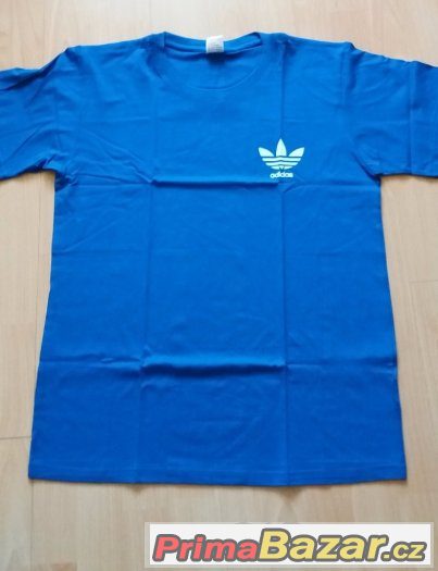 tričko Adidas velikost XL bavlna barva námořnická modrá – fotografie 1
