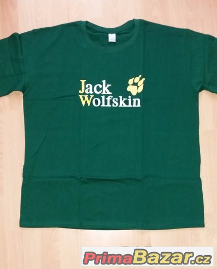 tričko Jack Wolfskin velikost XL bavlna barva zelená – fotografie 1