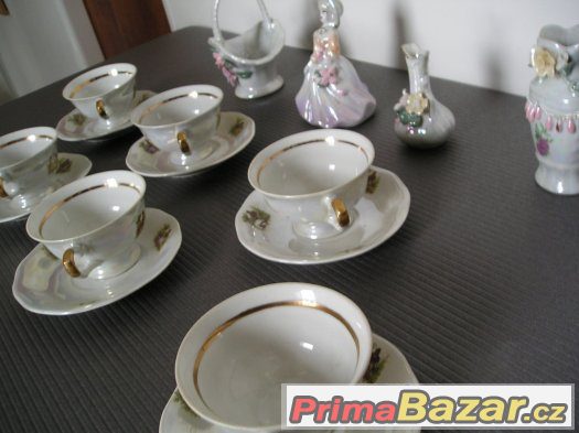 Porcelánová růžová sada - kompletní. – fotografie 4