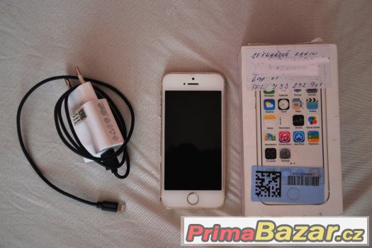 Prodám iPhone 5S gold 16gb + nabíječka – fotografie 1