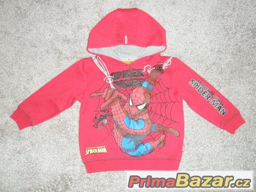 mikina, mikinka spiderman vel. 104 – fotografie 1
