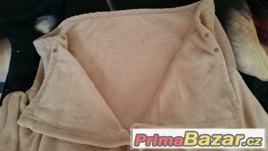 Televizní deka hebká krémová barva – fotografie 5