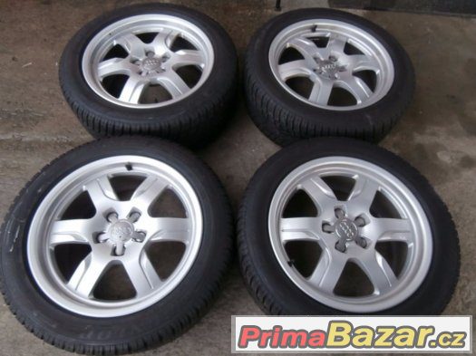 Alu kola,elektrony rozteč 5x112 vel.17 s pneu 225/50 R17 – fotografie 1