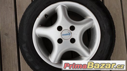 4x alu kola Rondell R14 4x100+ 4x letní pneu Fulda 185/65/14 – fotografie 3