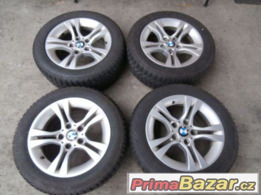 Alu kola,elektrony rozteč 5x120 BMW vel.7x16 s pneu 205/55 – fotografie 1