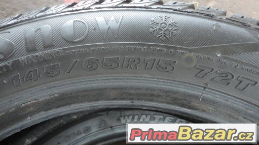 2x zimní pneumatiky Maxxis 145/65/R15 – fotografie 3