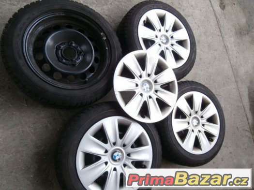 Zimní sada rozteč 5x120 vel.7x16 BMW s pneu 205/55 R16 – fotografie 1